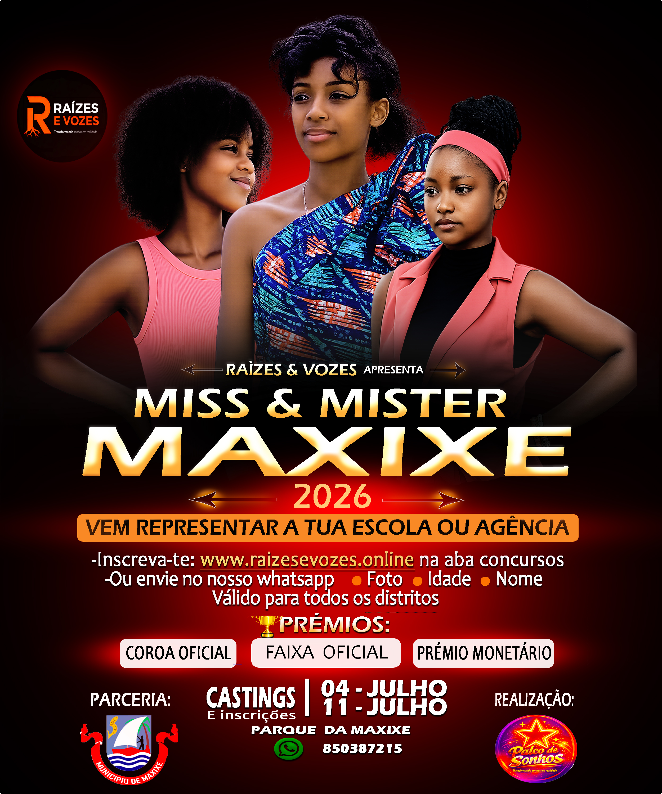 Vem assistir o maior concurso de moda da Maxixe 2026